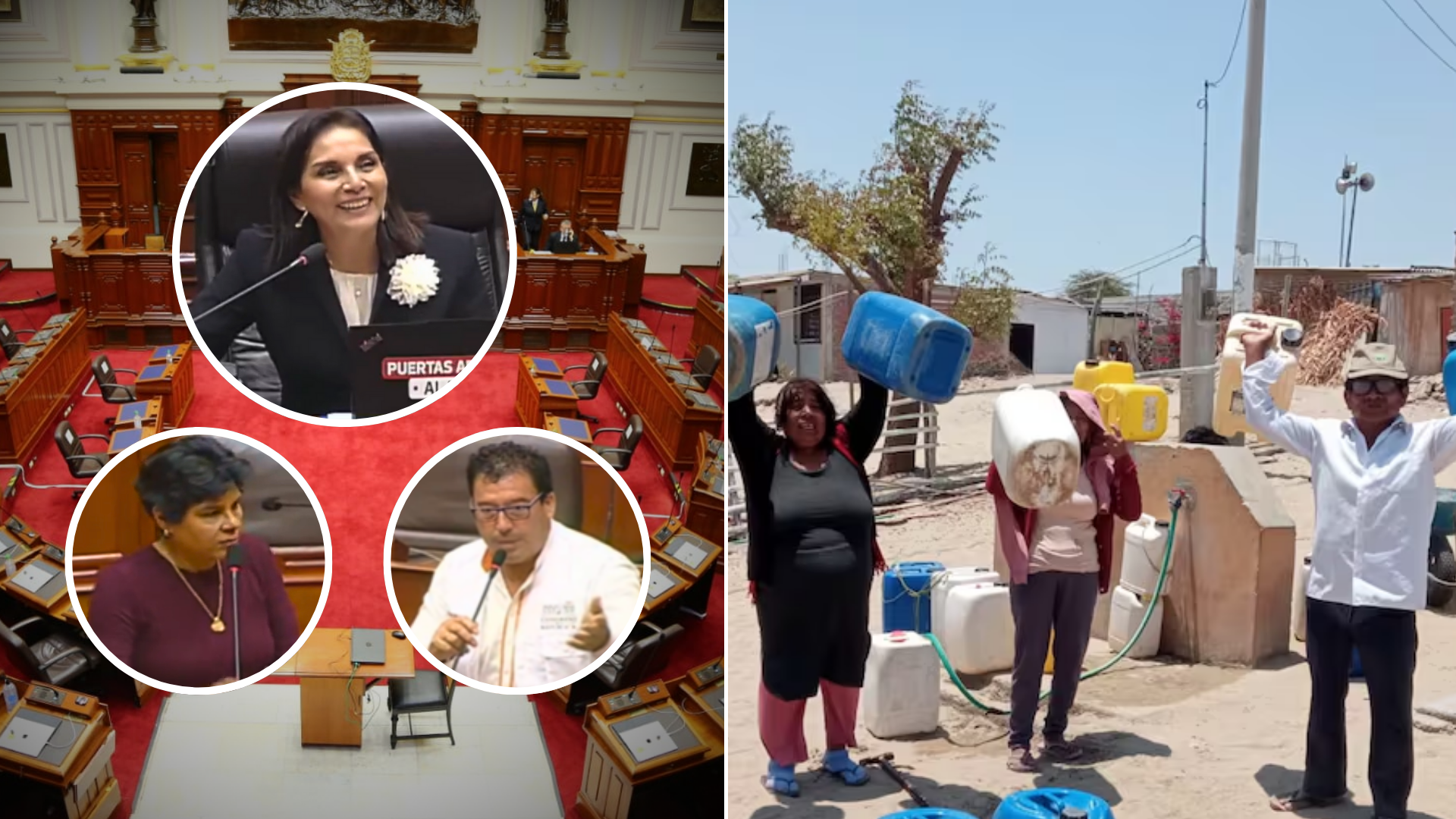 Congreso pide 'colecta' para los afectados por la escasez de agua en ...