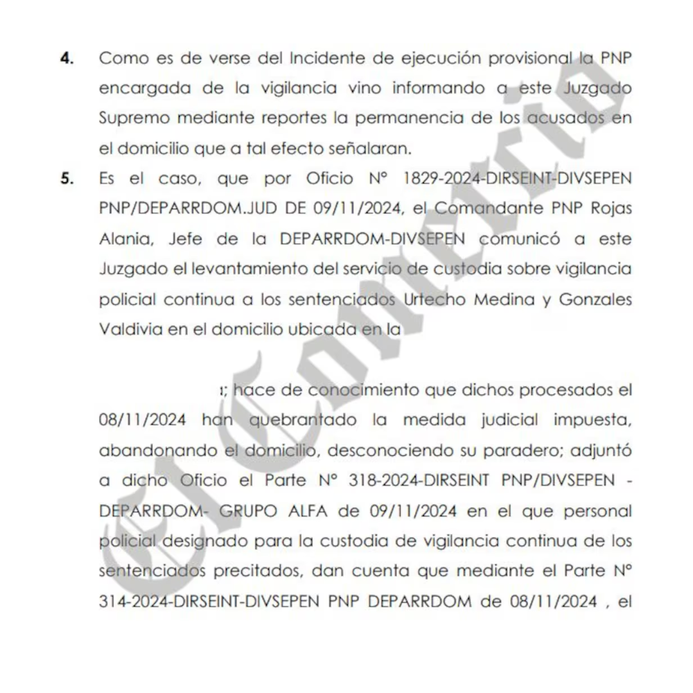 PJ ordena ubicacin y captura del excongresista y su esposa. (Fuente: El Comercio)