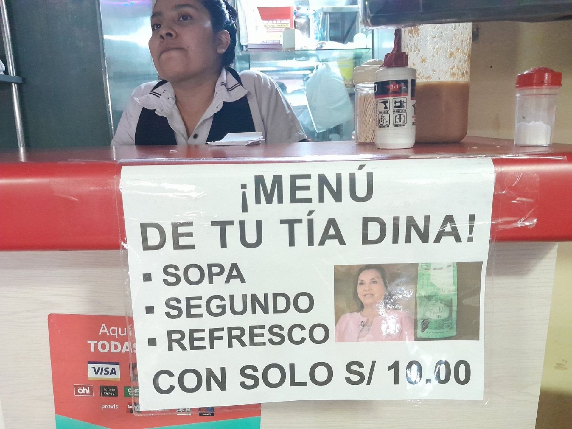 "Men de tu ta Dina!": Restaurante ofrece sopa, plato de fondo y refresco a solo S/10