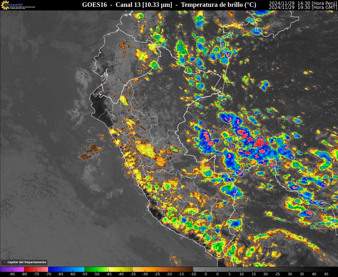 Sierra presenta precipitaciones (nieve, granizo, aguanieve y lluvia)