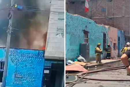 Incendio en el emporio comercial de Gamarra.