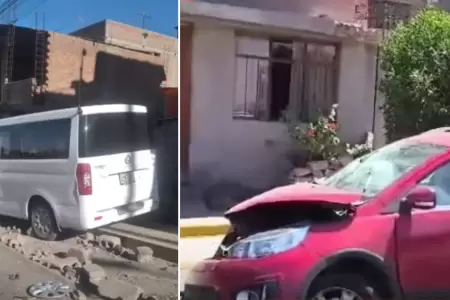 Madre e hijo fueron atropellados cerca a un cementerio en Arequipa.