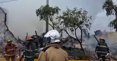 Incendio en La Victoria