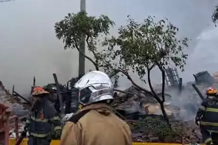 Incendio en La Victoria