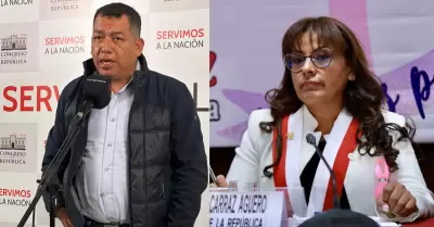 Darwin Espinoza y Kira Alcarraz.