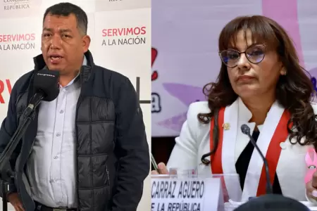 Darwin Espinoza y Kira Alcarraz.