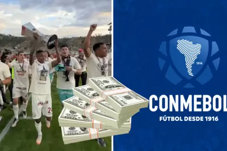 Conmebol otorgara cuantiosa suma de dinero a Universitario.