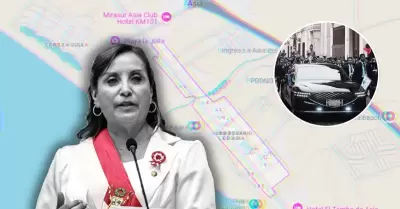 Revelan nueva ruta del viaje de Dina Boluarte al sur de Lima.