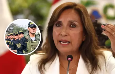 Dina Boluarte anunci marco legal para militares y policas