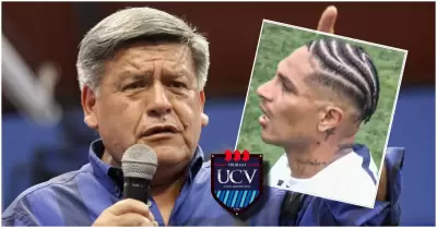 Csar Acua culpa a Paolo Guerrero por descenso de la UCV