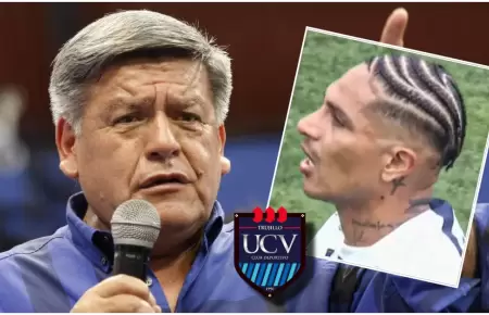 Csar Acua culpa a Paolo Guerrero por descenso de la UCV