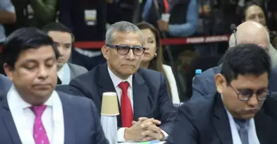 Ollanta Humala se defiende en juicio oral.