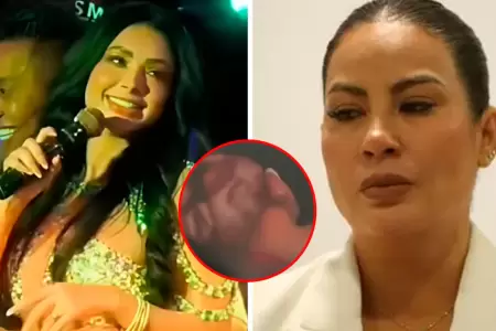 Pamela Lpez y su sorpresiva reaccin tras ver ecografa de Pamela Franco.