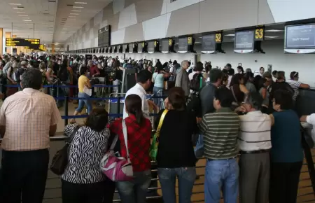 El aeropuerto internacional Jorge Chvez report demoras en sus vuelos.