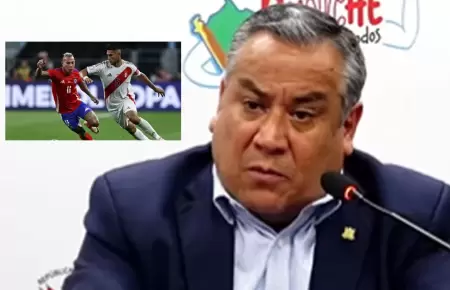 Gustavo Adrianzn asegur que el Per-Chile no se jugar en el Estadio Nacional.