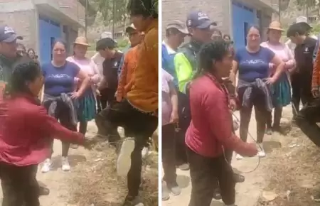 Madre castiga con ltigos a su hijo