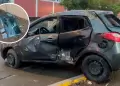 Accidente en Panamericana Sur: Choque dej un herido de gravedad en la va auxiliar