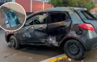 Accidente en Panamericana Sur: Choque dej un herido de gravedad en la va auxiliar