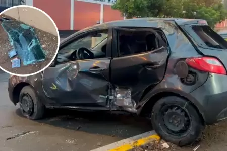 Accidente en va auxiliar de la Panamericana Sur deja un herido.