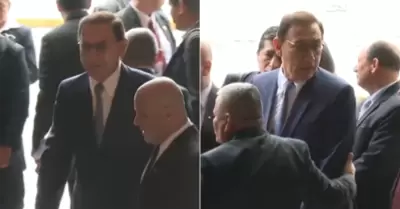 Martn Vizcarra llega al Congreso.