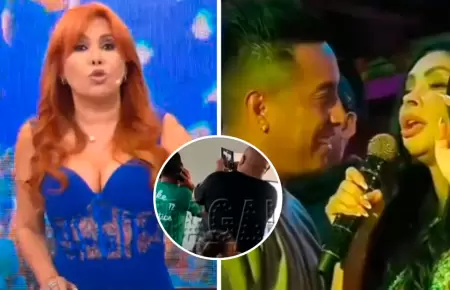 Magaly Medina advierte Cueva tras escucharlo cantar.