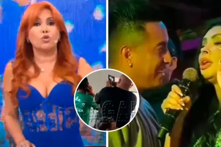 Magaly Medina advierte Cueva tras escucharlo cantar.