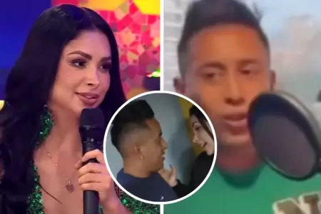 Pamela Franco se muestra cariosa con Christian Cueva