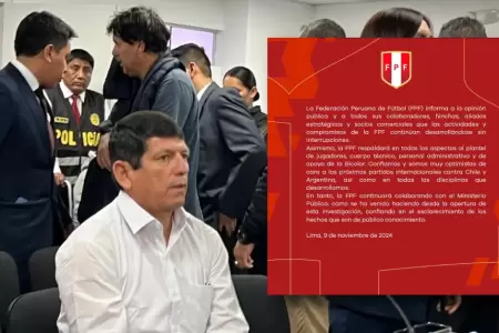 FPF se pronuncia tras detencin de Agustn Lozano