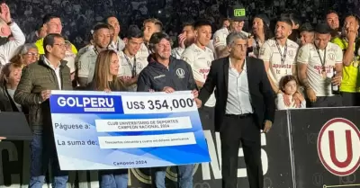 Universitario de Deportes recibi gran premio