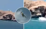 Urgente! Avioneta cae en playa de San Bartolo: Dos personas heridas tras colisin con el mar