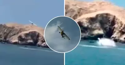 Accidente de avioneta en San Bartolo deja dos heridos.