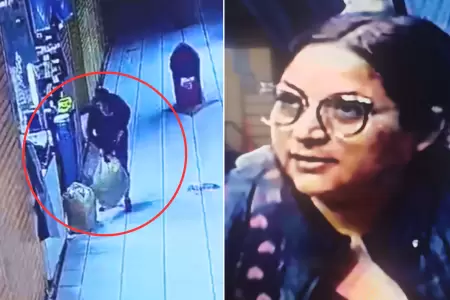 Mujer hurt prendas en su centro de trabajo.