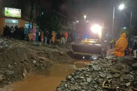 Huaico arrastr a menor y un abuelito en Hunuco.