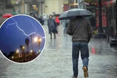 Senamhi advierte fuertes lluvias.