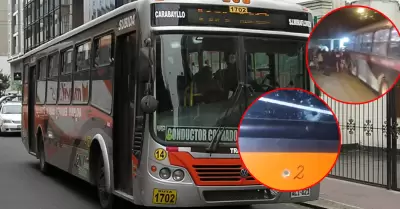 Ataque de extorsionadores a bus de Nueva Amrica