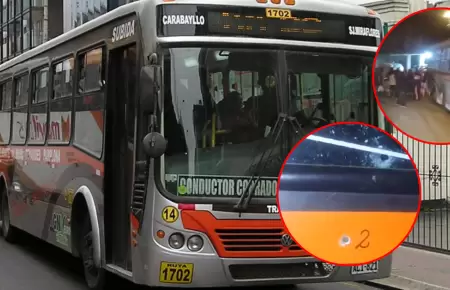 Ataque de extorsionadores a bus de Nueva Amrica