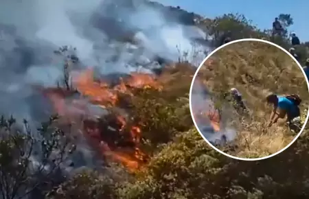 Incendios forestales en Piura.