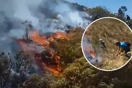 Incendios forestales en Piura.