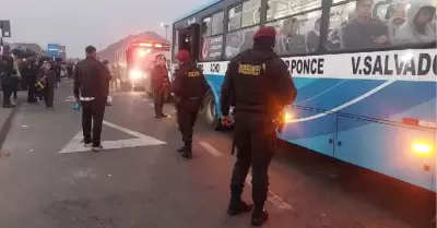 Buses circulan con normalidad en 2do da de paro.