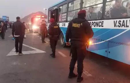 Buses circulan con normalidad en 2do da de paro.