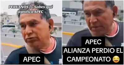 Hombre sorprende con respuesta sobre significado de APEC