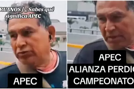 Hombre sorprende con respuesta sobre significado de APEC