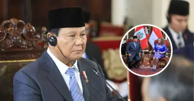 Presidente de Indonesia llega a Palacio de Gobierno