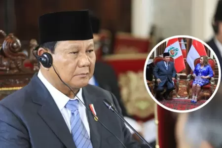 Presidente de Indonesia llega a Palacio de Gobierno