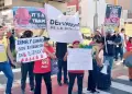 San Borja: Manifestantes llegan hasta las afueras del APEC para protestar contra el gobierno de Dina Boluarte