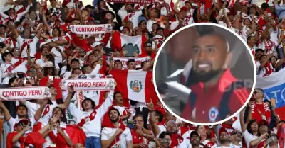 Arturo Vidal lanz advertencia a hincha peruano