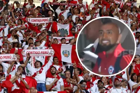 Arturo Vidal lanz advertencia a hincha peruano