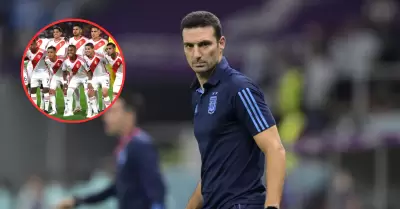 Lionel Scaloni sobre la Seleccin Peruana.