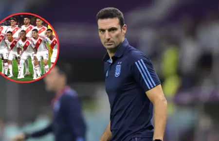 Lionel Scaloni sobre la Seleccin Peruana.