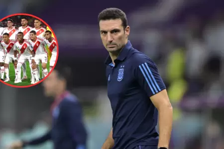 Lionel Scaloni sobre la Seleccin Peruana.